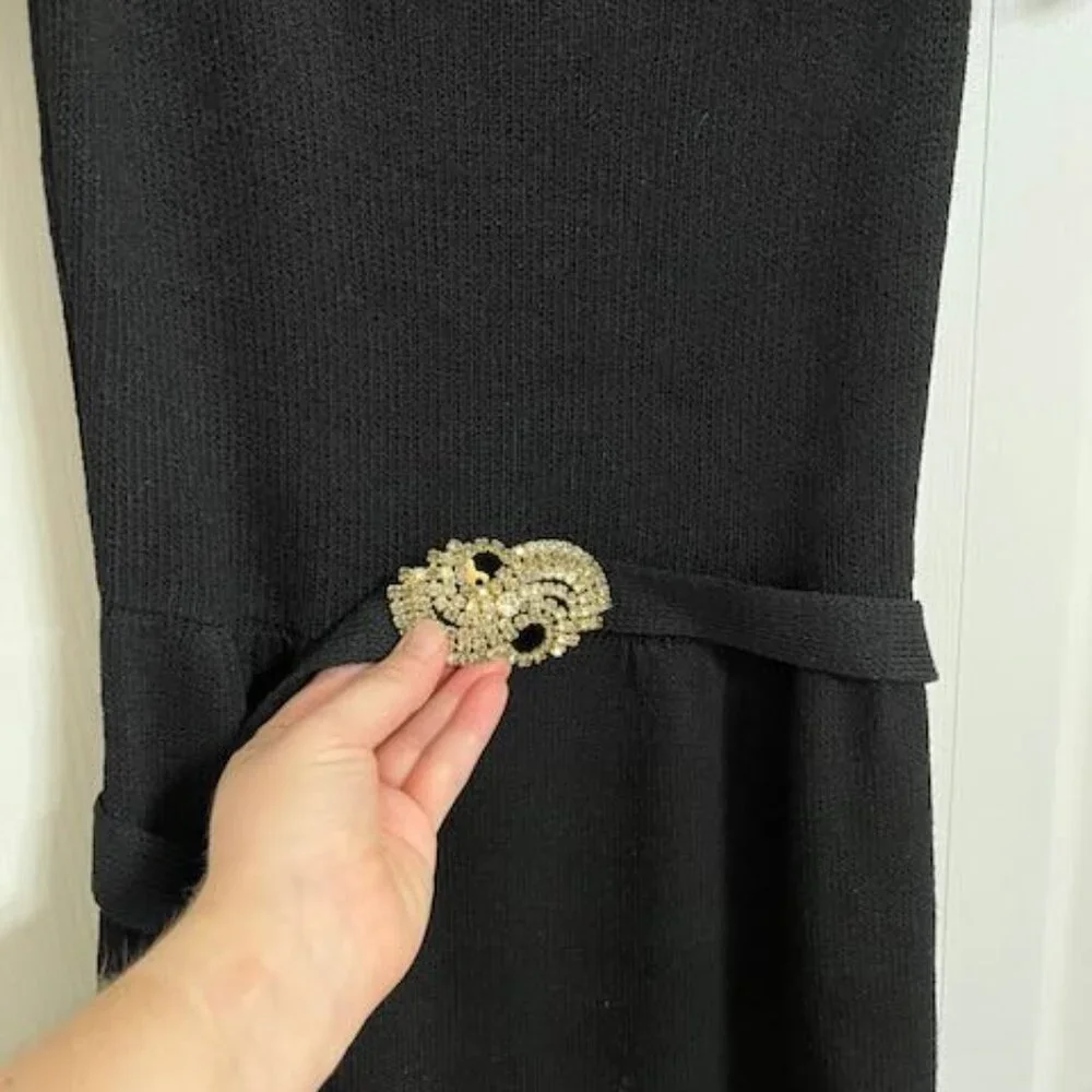 Vintage black knit St. John Party dress - Picture 4 of 4